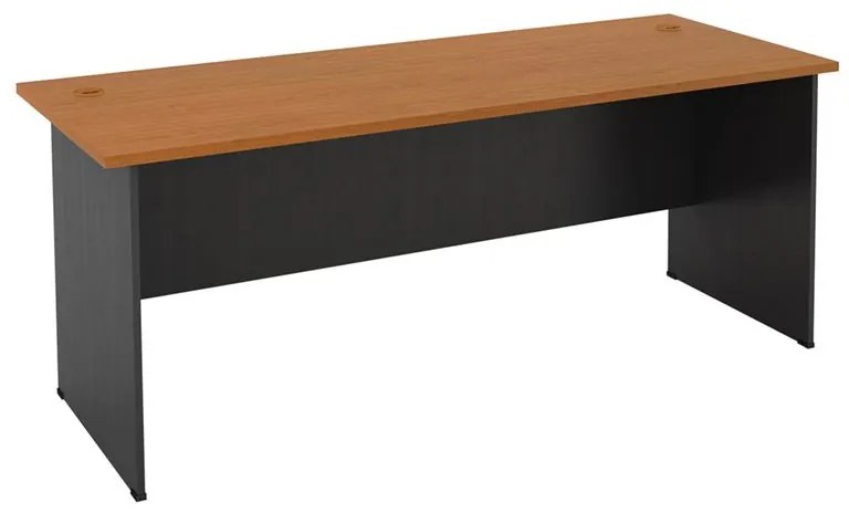 ΓΡΑΦΕΙΟ-Α Απόχρωση Dark Grey - Cherry  180x70x74cm [-Γκρί Σκούρο/Κερασί-] [-Melamine-] ΕΟ124,1