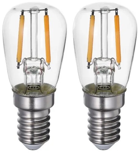 LUNNOM λαμπτήρας LED E14 100 lumen, 2 τεμ. 605.393.23