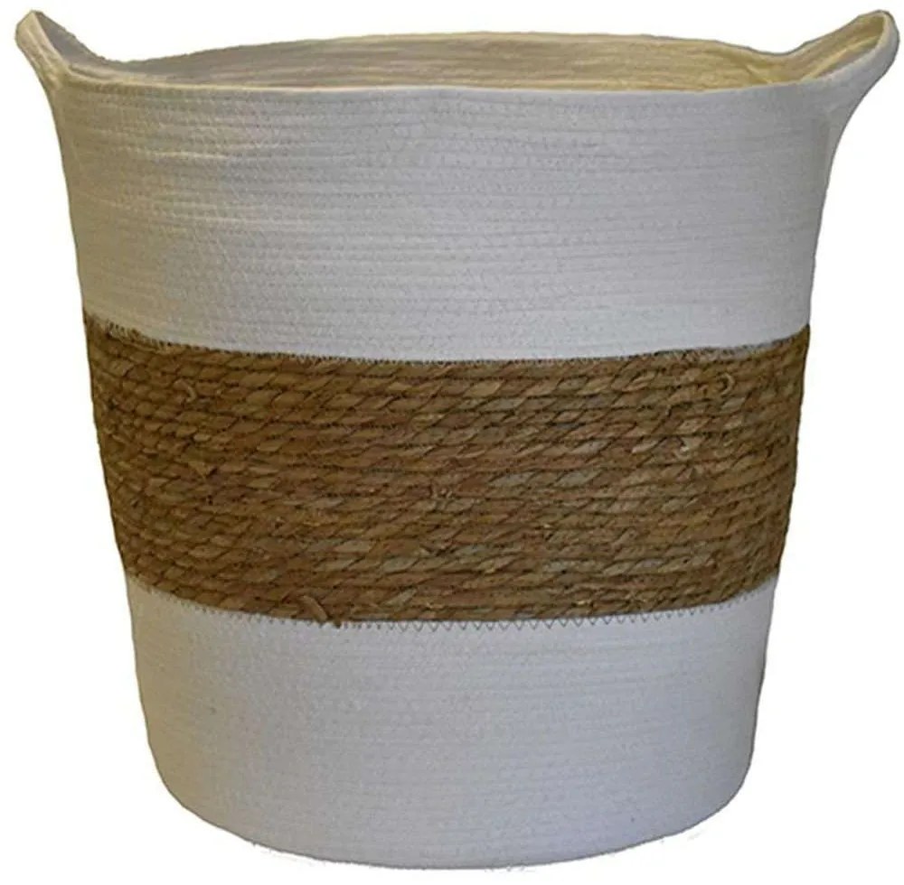 Καλάθι 00.06.67290 45x45cm White-Brown Mat