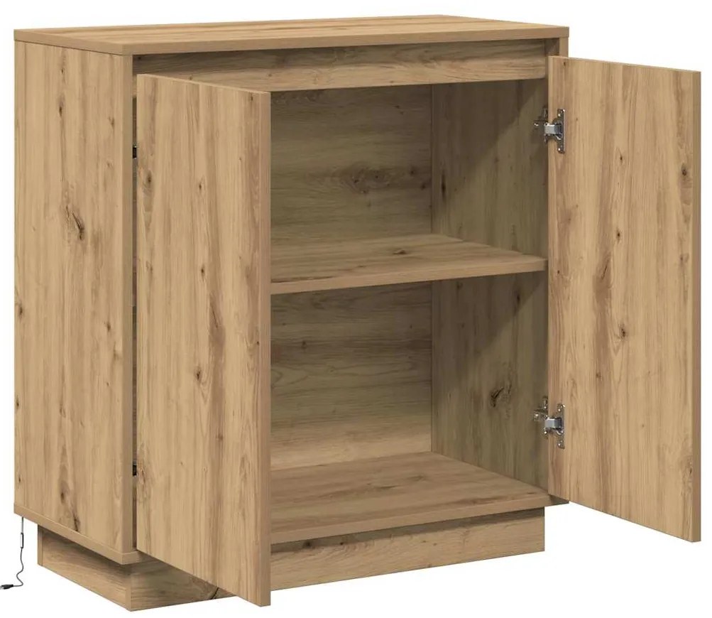 vidaXL Κομοδίνο Artisan Oak 71 x 34.5 x 75 εκ. Επεξεργασμένο ξύλο
