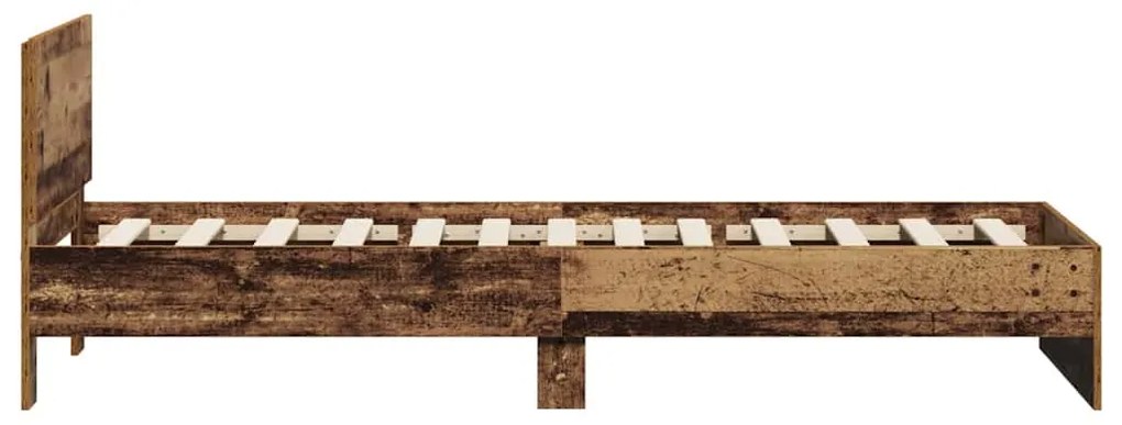 vidaXL Σκελετός Κρεβατιού Παλαιό ξύλο 75 x 190 cm Επεξεργασμένο ξύλο