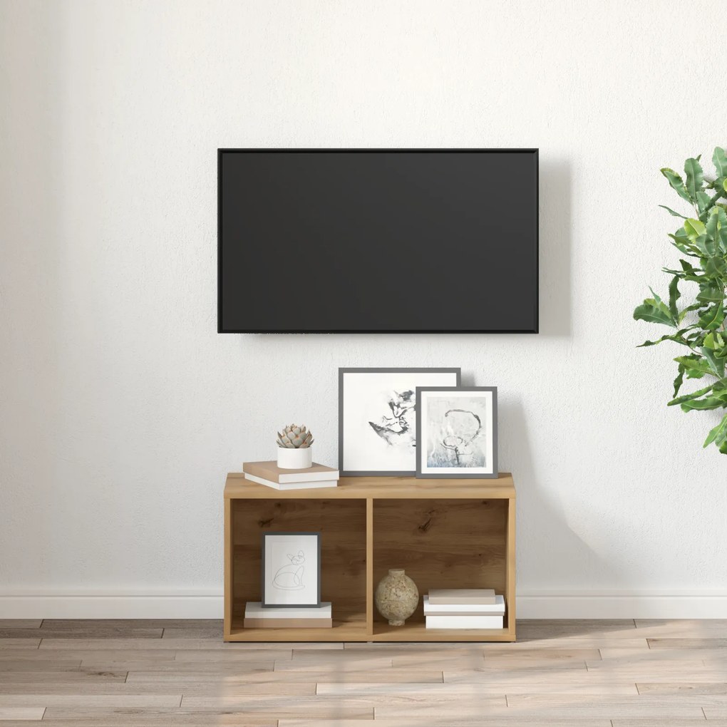 vidaXL Ντουλάπι TV με αποθήκευση artisan δρυς Επεξεργασμένο ξύλο