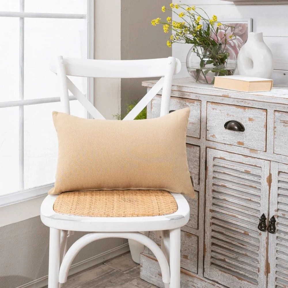 Μαξιλαροθήκη Διακοσμητική Ostia 14 Dark Yellow Teoran 30X50 Cotton-Polyester