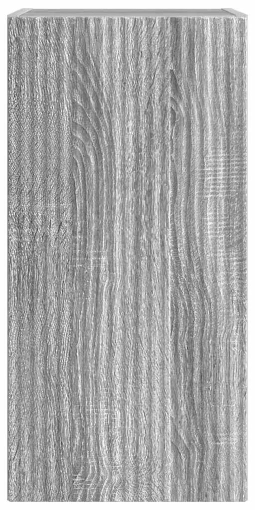 vidaXL Ντουλάπι Τηλεόρασης Τοίχου Γκρίζο Σονομα 30 x 31 x 60 εκ