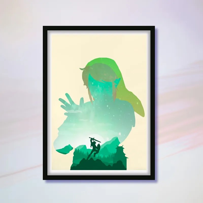 Πόστερ &amp; Κάδρο Legend of Zelda, Link GM2330 30x40cm Εκτύπωση Πόστερ (χωρίς κάδρο)