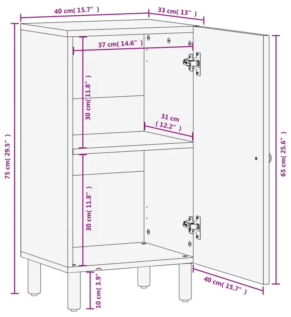 ΒΟΗΘΗΤΙΚΟ ΝΤΟΥΛΑΠΙ ΜΑΥΡΟ 40 X 33 X 75 ΕΚ. ΑΠΟ ΜΑΣΙΦ ΞΥΛΟ ΜΑΝΓΚΟ 356843