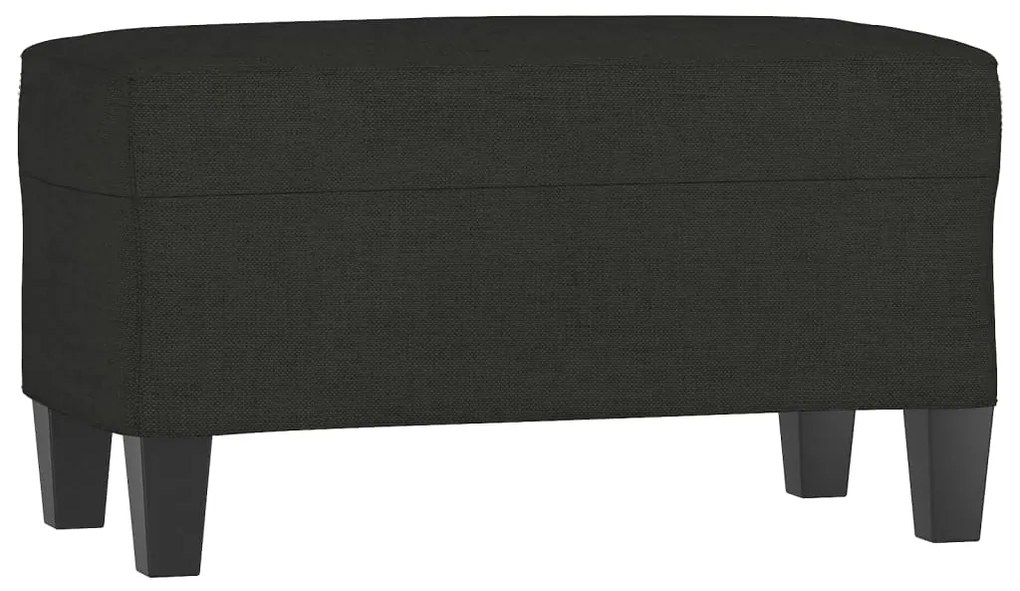 vidaXL Πάγκος Μαύρος 70 x 35 x 41 εκ. Υφασμάτινος