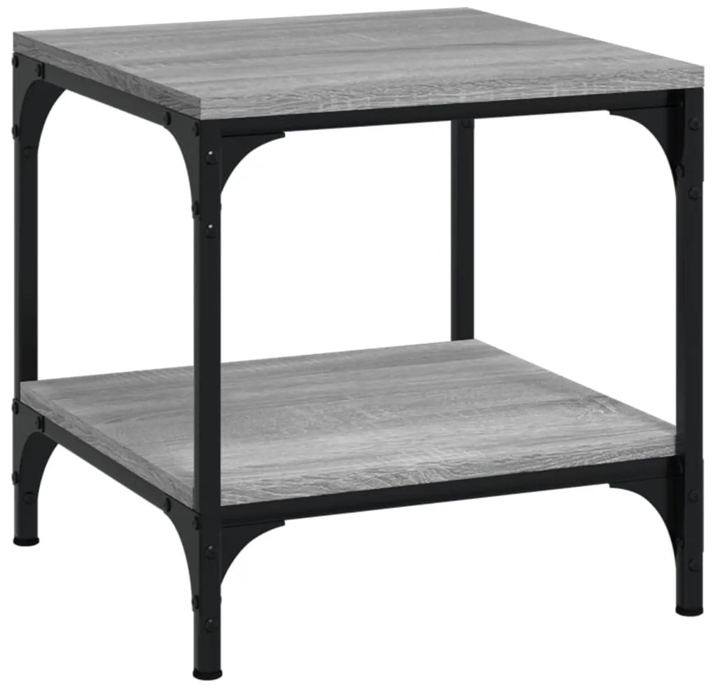 vidaXL Τραπεζάκια Σαλονιού 2 τεμ. Γκρι Sonoma 40x40x40 εκ. Επεξ. Ξύλο