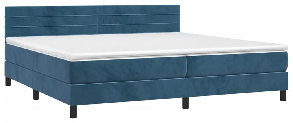 ΚΡΕΒΑΤΙ BOXSPRING ΜΕ ΣΤΡΩΜΑ ΣΚΟΥΡΟ ΜΠΛΕ 200X200 ΕΚ. ΒΕΛΟΥΔΙΝΟ 3141387