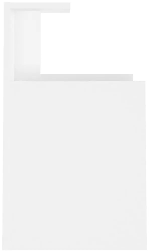 vidaXL Κομοδίνα 2 Τεμαχίων Λευκά 40 x 35 x 60 εκ. από Μοριοσανίδα
