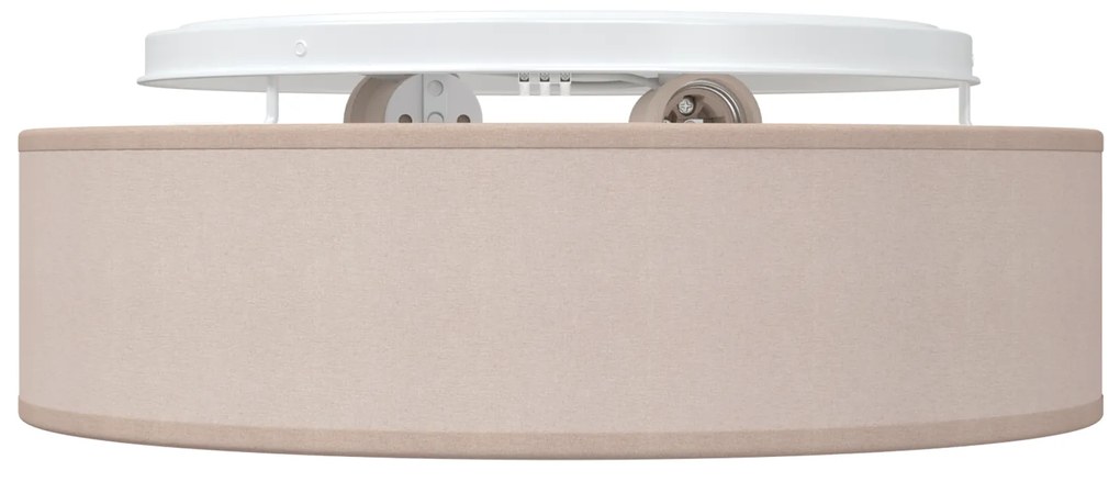 vidaXL Φωτιστικά Οροφής  Flush Mount Ταπέ Ø 38 εκ Υφάσματος E27