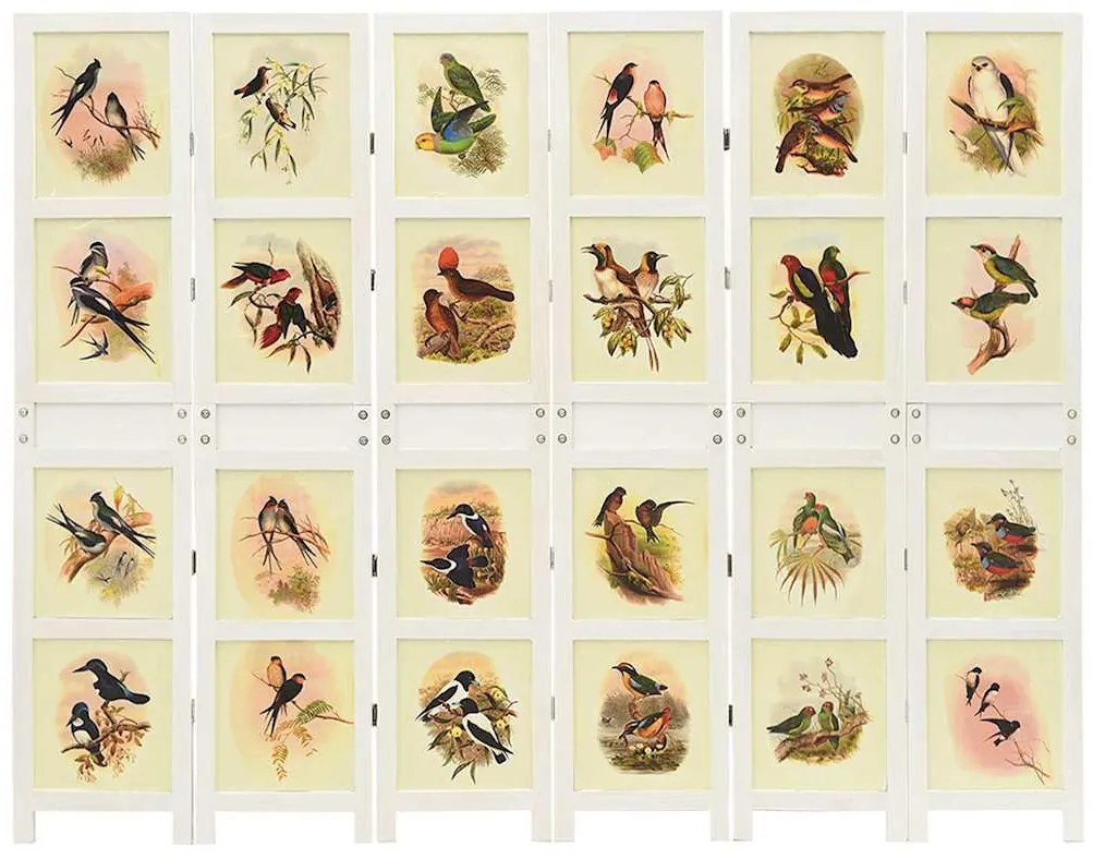 vidaXL Ρομδιβίδερ Πάνελ Λευκό 212 x 165 εκ. MDF