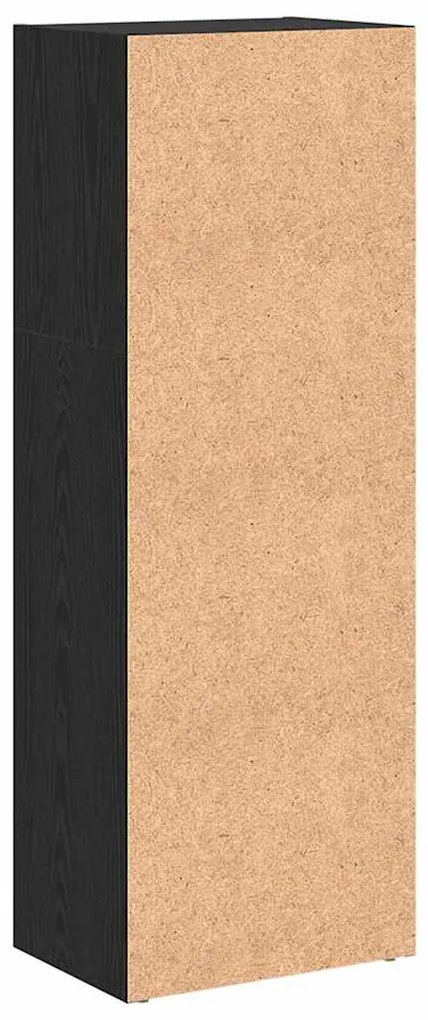 vidaXL Ράφι Βιβλίων Μαύρη Οξυά 40 x 30 x 114 εκ. Επεξεργασμένο ξύλο