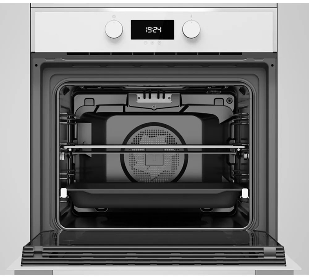 Εντοιχιζόμενος Φούρνος TEKA Πολλαπλών Λειτουργιών με SurroundTemp και HydroClean 70lt 60cm HLB 840 W Λευκό