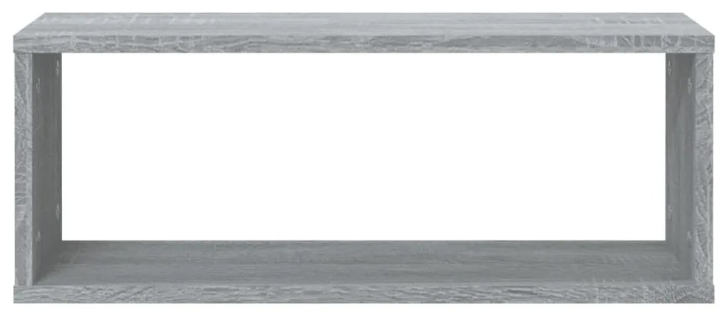vidaXL Ραφιέρες Τοίχου Κύβος 4 τεμ Γκρι Sonoma 60x15x23 εκ. Επεξ. Ξύλο