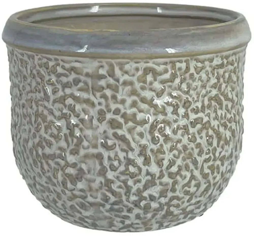 Κασπώ Σαγρέ 06-20013 Φ14,5x12cm Grey Marhome Κεραμικό