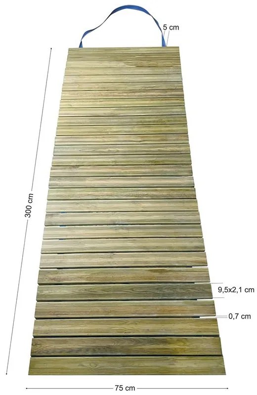 Διάδρομος LANE Ξύλο Φυσικό 300x75cm/21mm