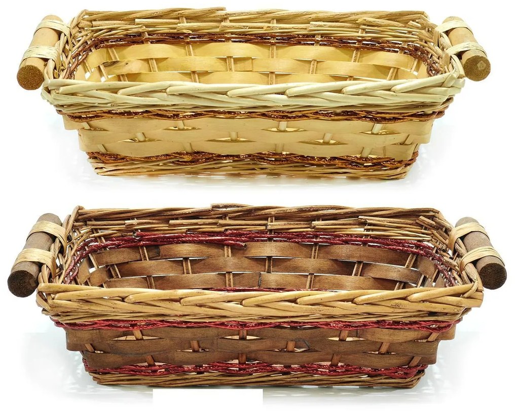 Καλάθι 38x27cm Σε 2 Χρώματα-06511979