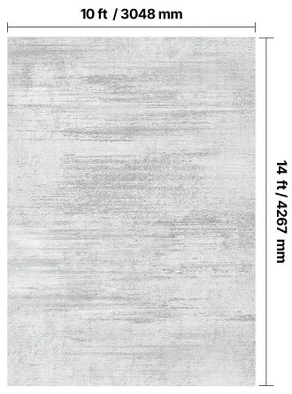 VEVOR Large Area Rug 10x14 ft Anti-Skid and Tear-Resistant Floor Mat Modern Gray