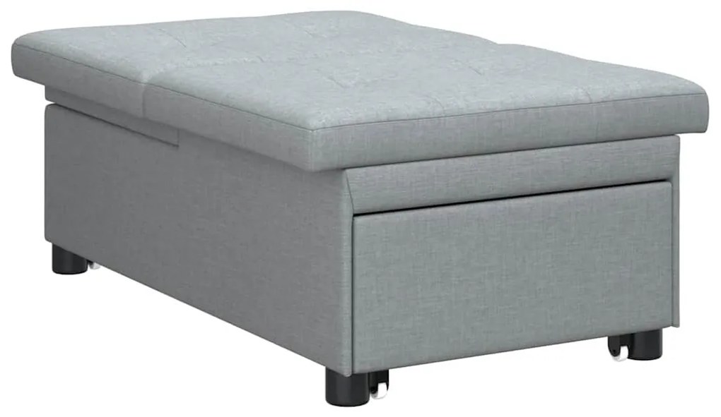 vidaXL Καναπές Κρεβάτι 3 σε 1 - Σχέδιο Pull-Out σε Ανοιχτό Γκρι Υφασμάτινο