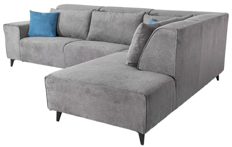 Γωνιακός Καναπές Legend Fylliana Δεξιά γωνία Γκρί Ύφασμα 272x197x80εκ 272x197x80 εκ.