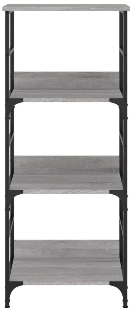 vidaXL Βιβλιοθήκη Γκρι Sonoma 50x33x117,5 εκ. Επεξεργασμένο Ξύλο