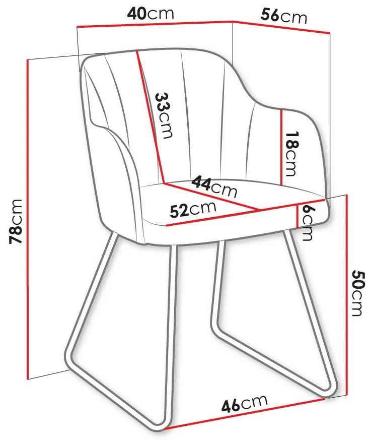 Καρέκλα Comfivo 102, Μαύρο, Γκρι, 78x46x56cm, 9 kg, Ταπισερί, Μεταλλικά, Μπράτσα | Epipla1.gr