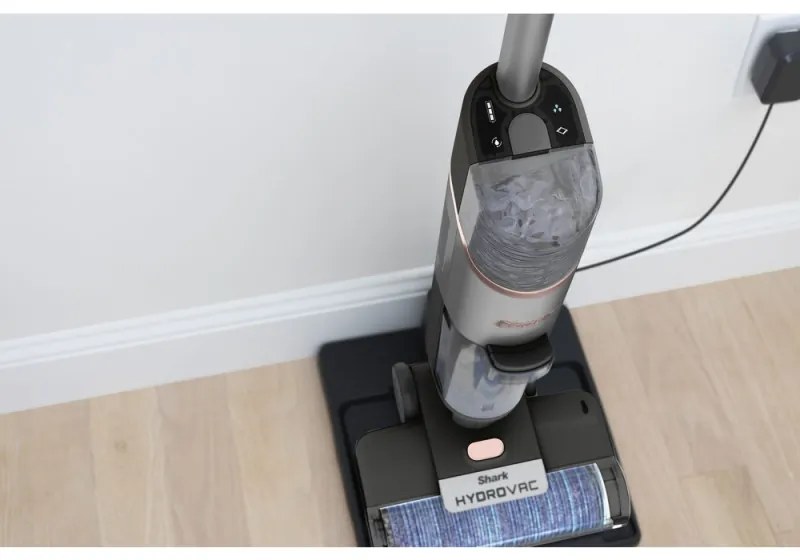 Κάθετη ηλεκτρική σκούπα Shark HydroVac WD210EU, 170W, 0.5 l, 88 m2, Αυτοκαθαρισμός, Αυτονομία 25 λεπτά, Γκρι