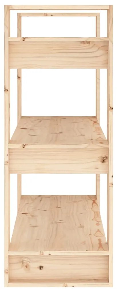 vidaXL Βιβλιοθήκη/Διαχωριστικό Δωματίου 80x35x91 εκ. από Μασίφ Ξύλο Πεύκου