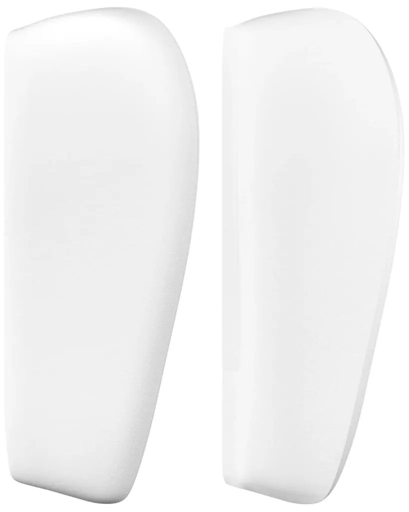 vidaXL Κεφαλάρι με Πτερύγια Λευκό 147 x 23 x 78/88 εκ. Συνθετικό Δέρμα
