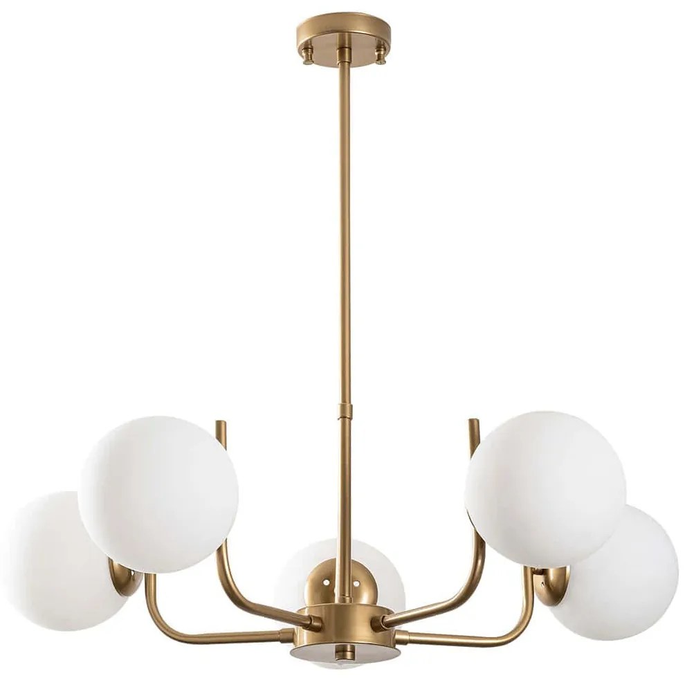 Φωτιστικό Οροφής Antler 521SHN3500 Φ69x70cm 5xE14 40W Gold Opviq