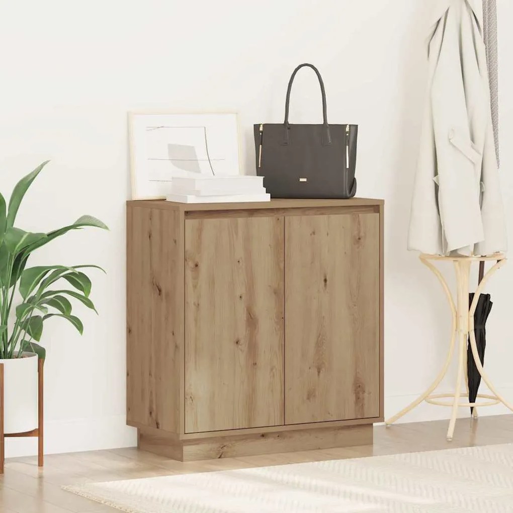 vidaXL Κομοδίνο Artisan Oak 71 x 34.5 x 75 εκ. Επεξεργασμένο ξύλο