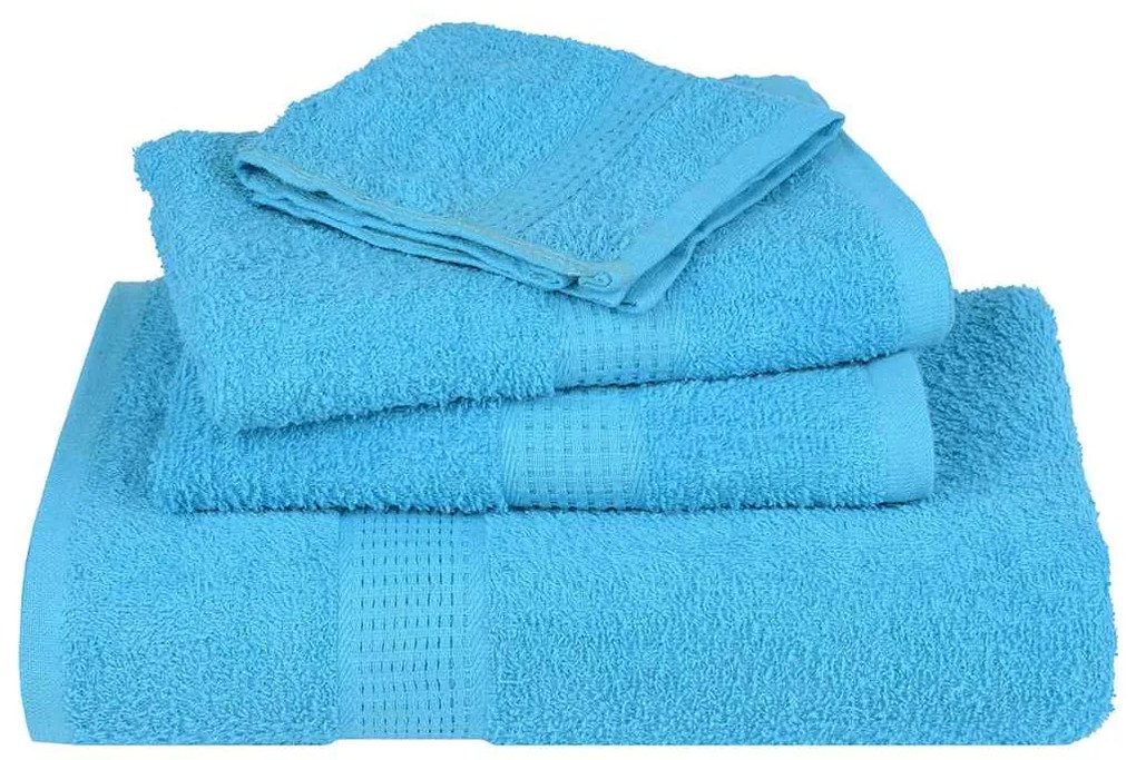 vidaXL Πετσέτες FROGN 10 τεμ. Τυρκουάζ 100x200 εκ. 360 γρ./μ²