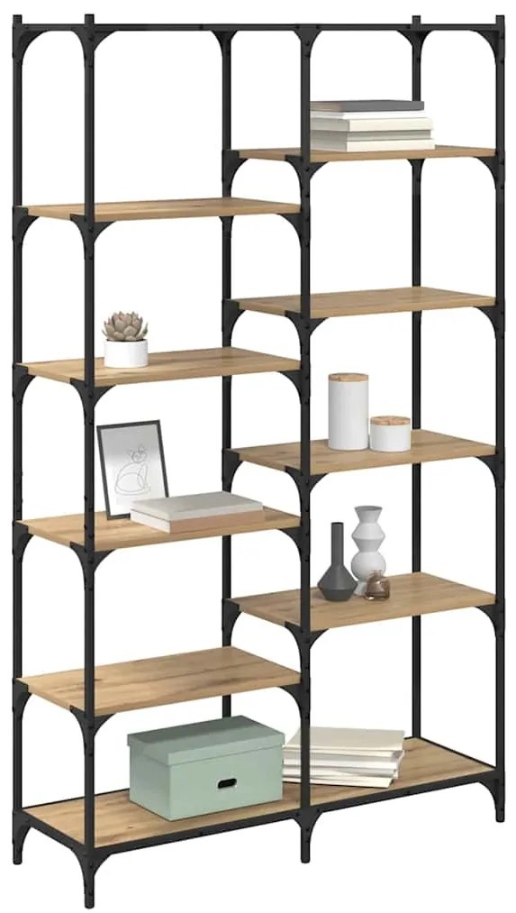 vidaXL Ράφι Βιβλίων artisan δρυς 100 x 32 x 170 εκ Επεξεργασμένο ξύλο