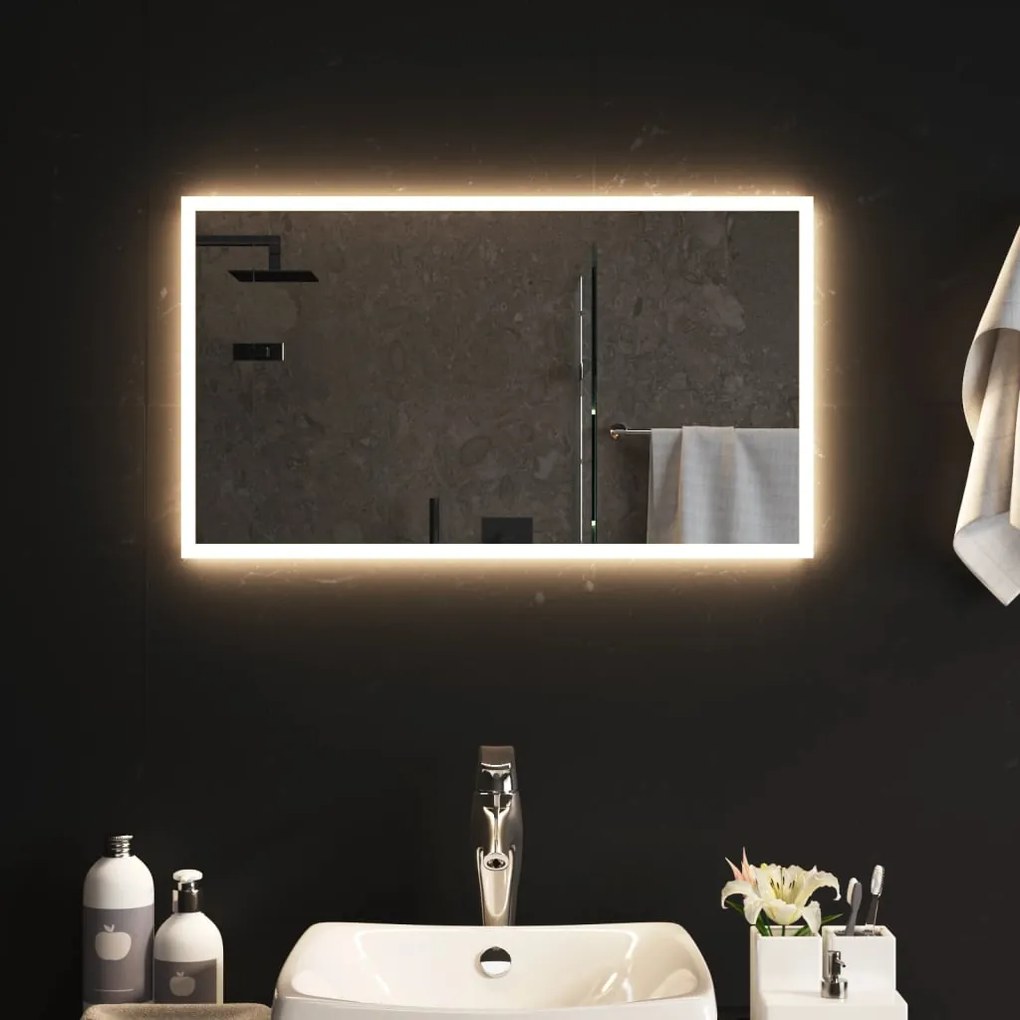 vidaXL Καθρέφτης Μπάνιου με LED 40x70 εκ.