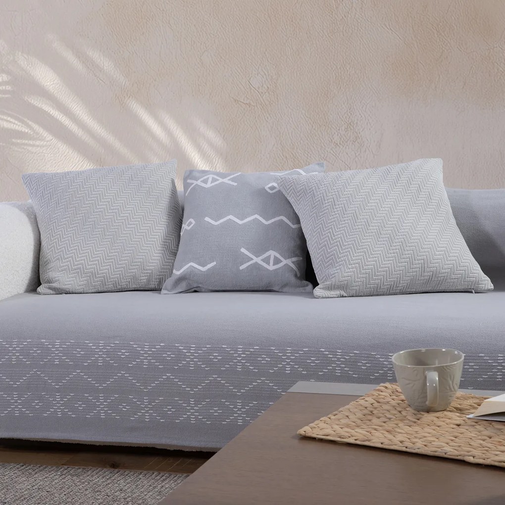 Ριχτάρι Διθέσιου Καναπέ (180x250) Nef-Nef Homeware Create Grey