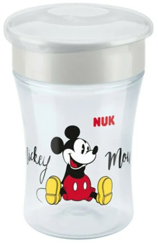 Ποτηράκι Παιδικό Evo Mini Magic Cup 10255425 230ml 230ml 8 Μηνών + Light Grey - Red Nuk 230ml Polypropylene