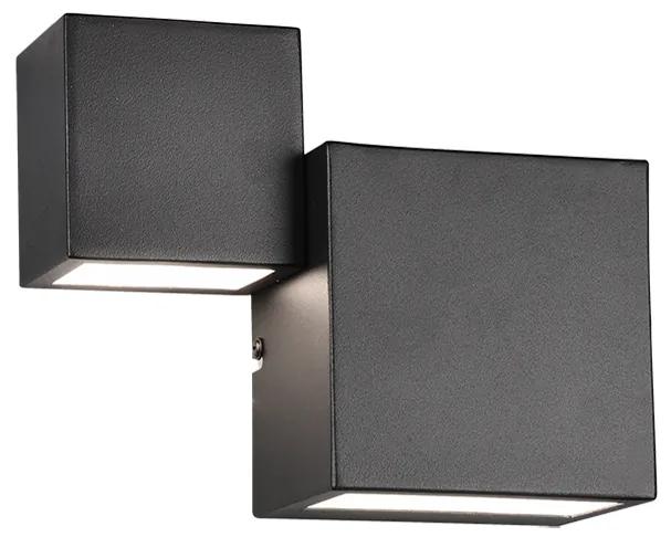 Miguel Μοντέρνο Φωτιστικό Τοίχου με Ενσωματωμένο LED και Θερμό Λευκό Φως σε Μαύρο Χρώμα Μαύρο Πλάτους 20.5cm Trio Lighting 224910232