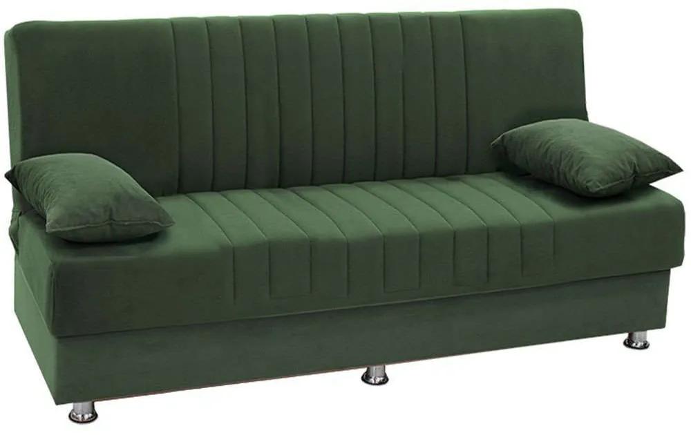 Καναπές - Κρεβάτι Τριθέσιος Romina 213-000015 180x75x80cm Green
