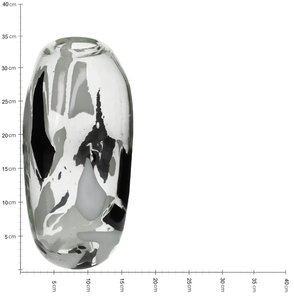 Βάζο Πολύχρωμο Γυαλί 17x12.5x34.5cm - 05150092