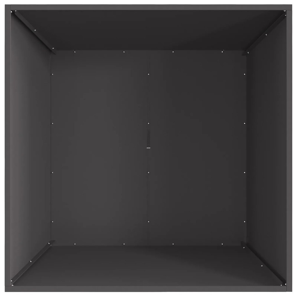 vidaXL Σόμπα φωτιάς Τετράγωνη Μαύρη 80x80x40 εκ. Ατσάλι