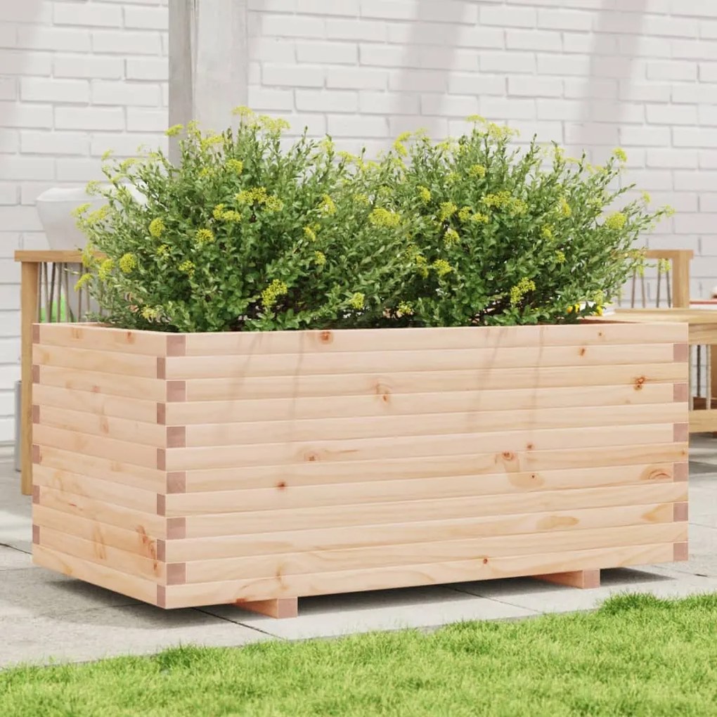 vidaXL Ζαρντινιέρα Κήπου 110x60x49,5 εκ από Μασίφ Ξύλο Πεύκου