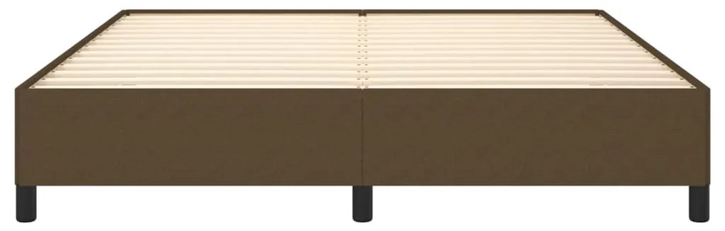 vidaXL Σκελετός Κρεβατιού Χωρίς Στρώμα Σκ. Καφέ 180x200 εκ. Υφασμάτινο