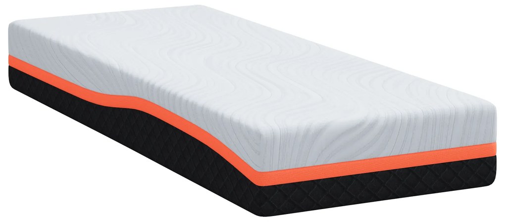 vidaXL Στρώμα Λευκό, Γκρι 70 x 200 cm Pěna