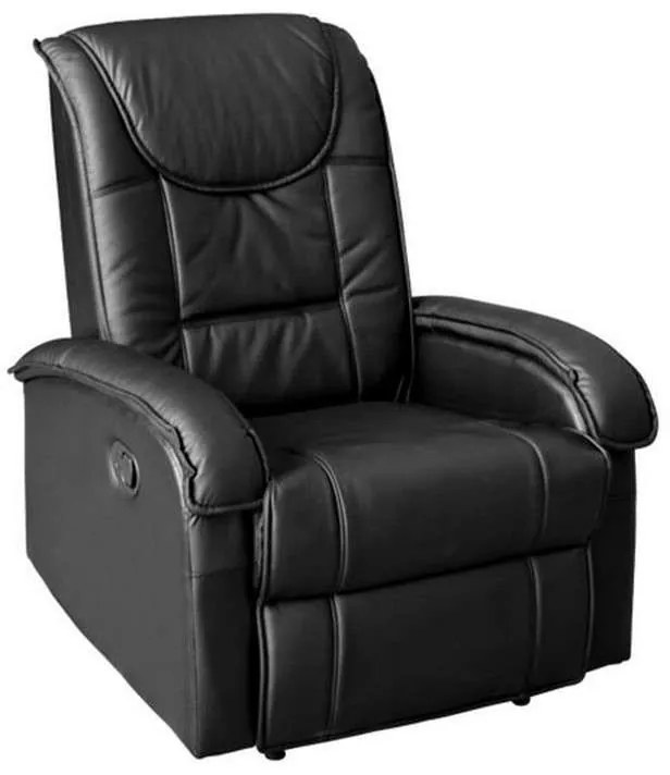 Πολυθρόνα Relax Με Μηχανισμό Massage 80x96x97 HM0026.01 Black Τεχνόδερμα