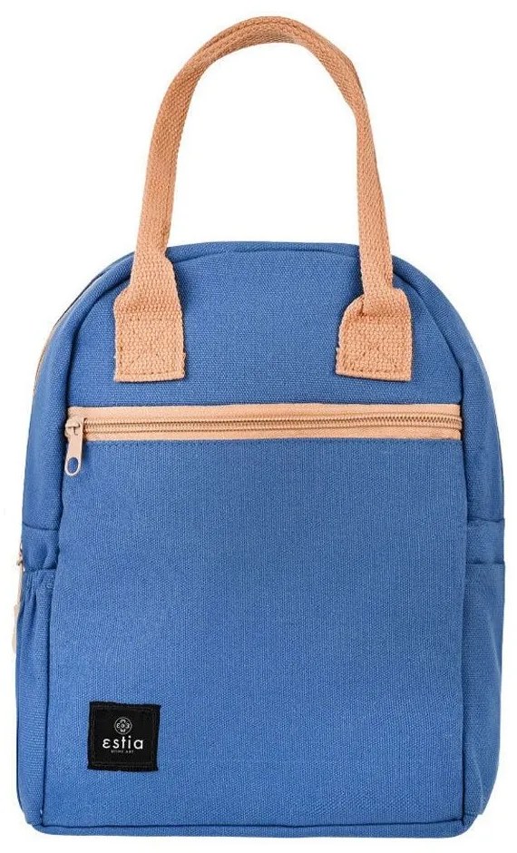 Τσάντα Φαγητού Ισοθερμική 01-16944 20x12x26cm 7lt Denim Blue Estia 100% Cotton