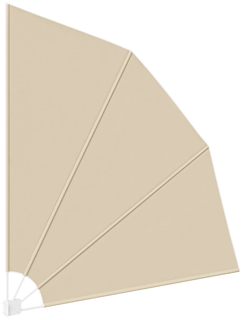 vidaXL Αδιάφανο σκίαστρο μπαλκονιού Μπεζ 210 x 210 cm ύφασμα