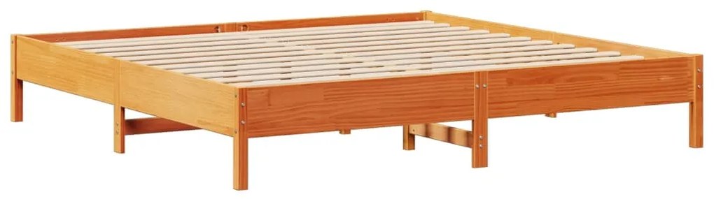 vidaXL Σκελετός Κρεβ. Χωρίς Στρώμα Καφέ Κεριού 180x200 εκ Μασίφ Πεύκο