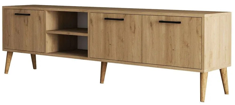 Έπιπλο Τηλεόρασης Exxen 389MZA1178 180x35x53cm Oak