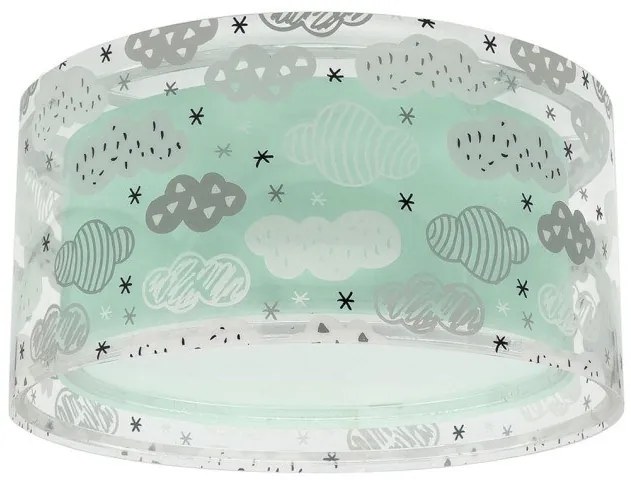 Πλαφονιέρα Παιδικό Φωτιστικό Οροφής Clouds Green 41416 H Ango-41416H-Πράσινο 41416H